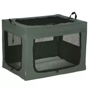 Image of PawHut 80cm Foldable Pet Carrier w/ Cushion for Small Medium Dogs - Grey