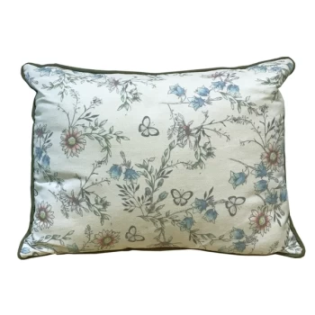 image of Secret Garden Cushion - Blue