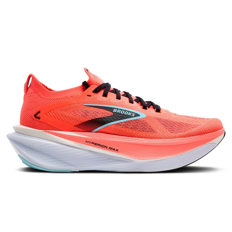 Image of Brooks Brooks Hyperion Max 3 Mens Fiery Coral/black/atomizer - Coral / Standard / 6.5