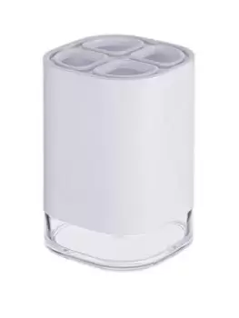 image of Premier Housewares Ando White Acrylic Toothbrush Holder