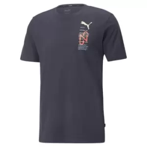 Puma Neymar 24/7 T Shirt Mens - Blue