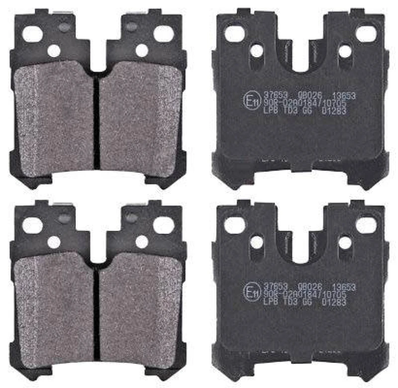 Image of A.B.S. 37653 Brake pad set prepared for wear warning indicator Brake Pad Set,disc brake (402)