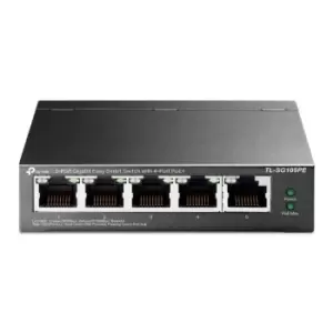 image of TP-LINK Easy Smart TL-SG105PE - Switch - managed - 5 x 10/100/1000 (4 PoE+) (TL-SG105PE)