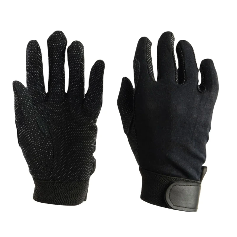 Image of Dublin Track Riding Gloves in Black Unisex One Size