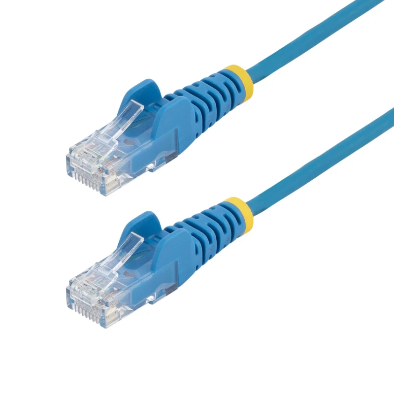 Image of StarTech.com 5m Blue Slim CAT6 Ethernet Cable. Snagless. 100W PoE. UTP