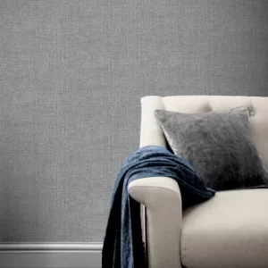 Image of Country Plain Charcoal Wallpaper Charcoal