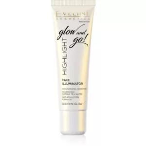 Image of Eveline Cosmetics Glow & Go Liquid Highlighter Shade 01 Golden Glow 20 ml