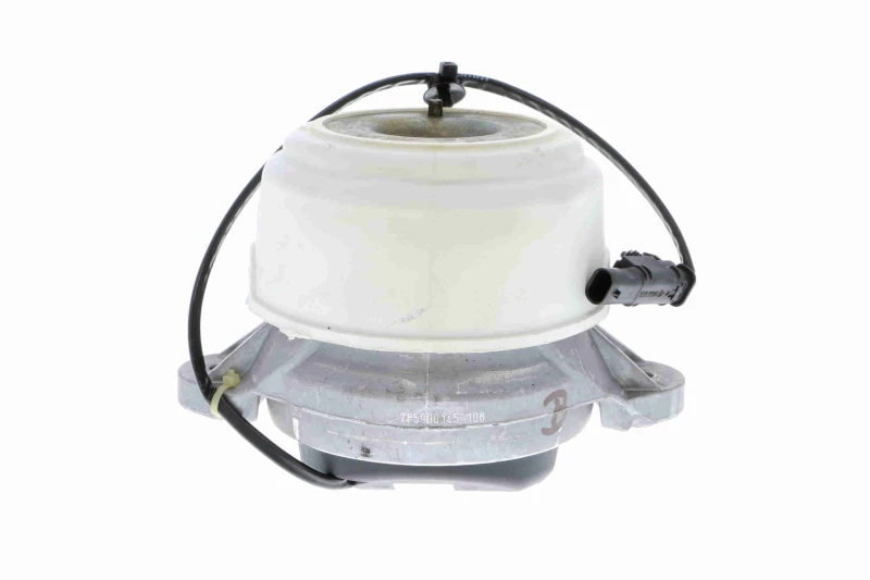 Image of VAICO V30-2499 Engine mount Q+, original equipment manufacturer quality MADE IN GERMANY, Right Front, electrically adjustable hydro mount, with plug