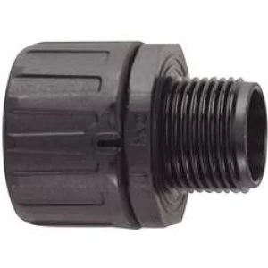 HellermannTyton 166 21001 HG13 S M16 HelaGuard Straight Conduit Fitting Polyamide 6.6 Black