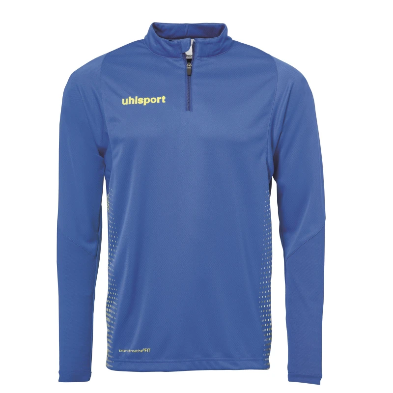 Image of Uhlsport Score quarter Zip Top Adults 1/4 Zip Fleece Tops Small Blue 32359221350