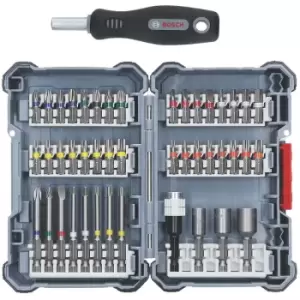 image of Bosch 2607017693 44 Piece Screwdriver Bit Set & Nutsetter Nut Driver Screwdriver