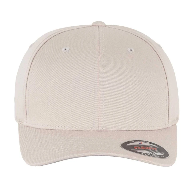Image of Flexfit Mens Wooly Combed Baseball Cap in Stone Size: 2XL Stone Male 2XL