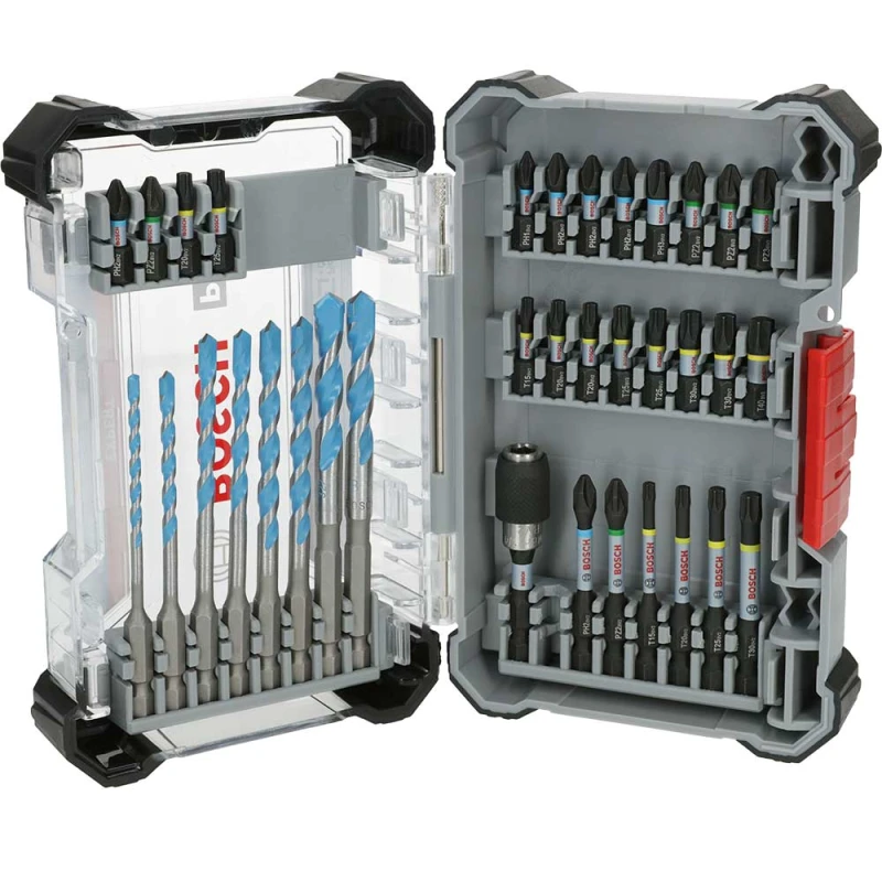 Image of Bosch PRO 35 Piece Mixed Impact Drill and Screwdriver Bit Set 2608521U82