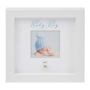 Image of 3" x 3" - Baby Boy Box Frame with Engraving Plate