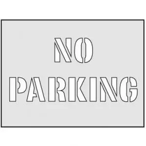 image of No Parking Stencil 300 x 400mm