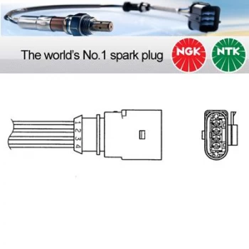 Image of 1x NGK NTK Oxygen O2 Lambda Sensor OZA510-V12 OZA510V12 (0051)