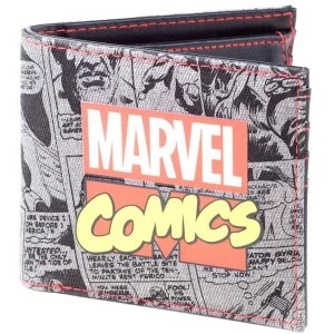 Image of Marvel Comics - Retro Classic Comic Book All-over Print Bi-fold Wallet (Multi-colour)