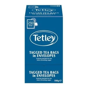 image of Tetley Tea Bags Tagged in Envelopes High Quality Tea Pack of 250