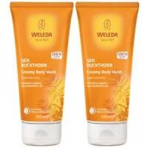 Image of Weleda Body Care Sea Buckthorn Creamy Body Wash 200ml x 2