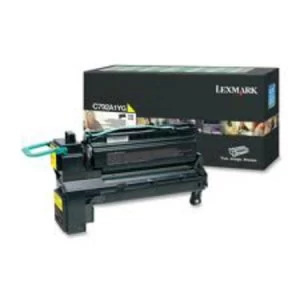 image of Lexmark C792A1YG Yellow Laser Toner Ink Cartridge