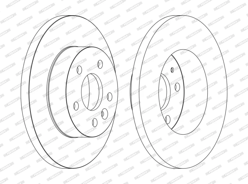 Image of Brake disc FERODO DDF1674C