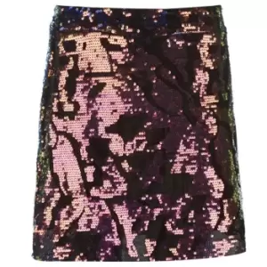 Golddigga Velvet Sequin Skirt Ladies - Multi