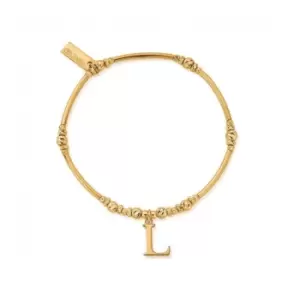 Image of Gold Iconic Initial Bracelet - Letter L