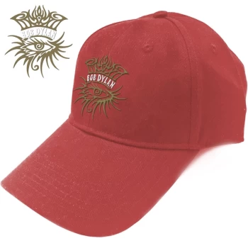 Image of Bob Dylan - Eye Icon Unisex Baseball Cap - Red