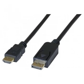 Image of 2m Black Displayport 1.1 To HDMI Cable