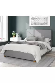 Image of Garland Upholstered Ottoman Storage Bed, Eire Linen Fabric