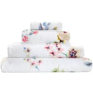 image of Cath Kidston Scattered Pressed Flowers Bath Sheet