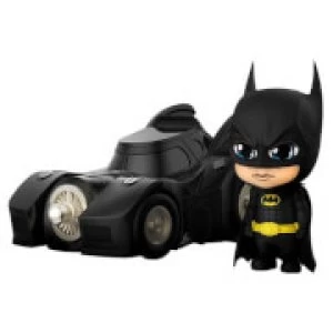 Image of Hot Toys Batman (1989) Cosbaby Mini Figures Batman with Batmobile 12 cm