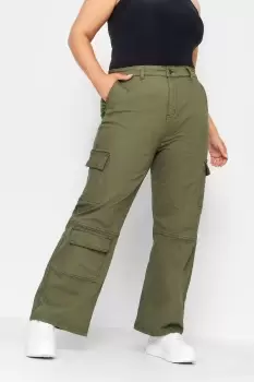 Image of Wide Leg Pocket Cargo Trousers
