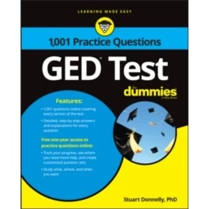 Image of 1,001 GED Practice Questions For Dummies by Consumer Dummies (Paperback, 2017)
