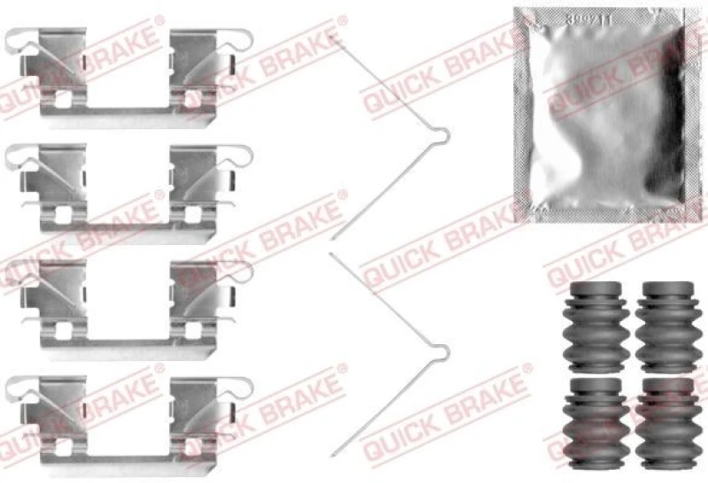 Image of QUICK BRAKE Brake pad fitting kit QUICK BRAKE 109-0113