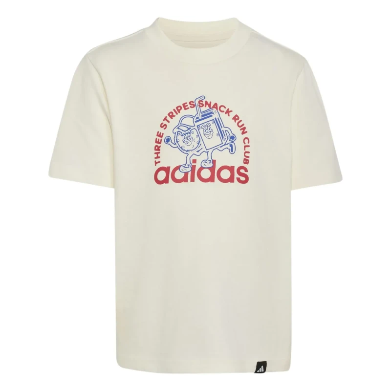 Image of Adidas Children's T-Shirt adidas Snacks Graphic Blanc Unisex 7/8 ans