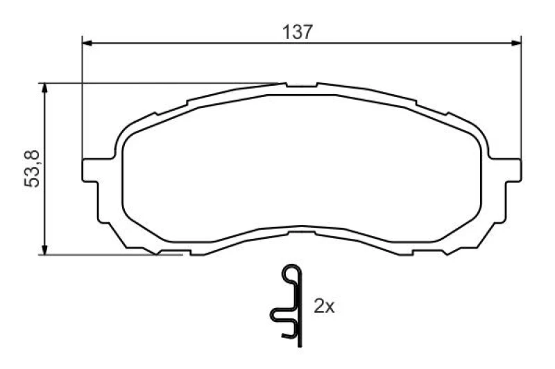 Image of Brake pad set Bosch 0 986 494 373