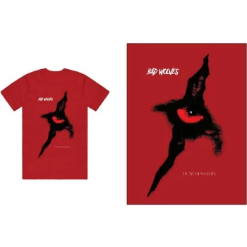 Image of Bad Wolves - Dear Monsters Eye Unisex Large T-Shirt - Red