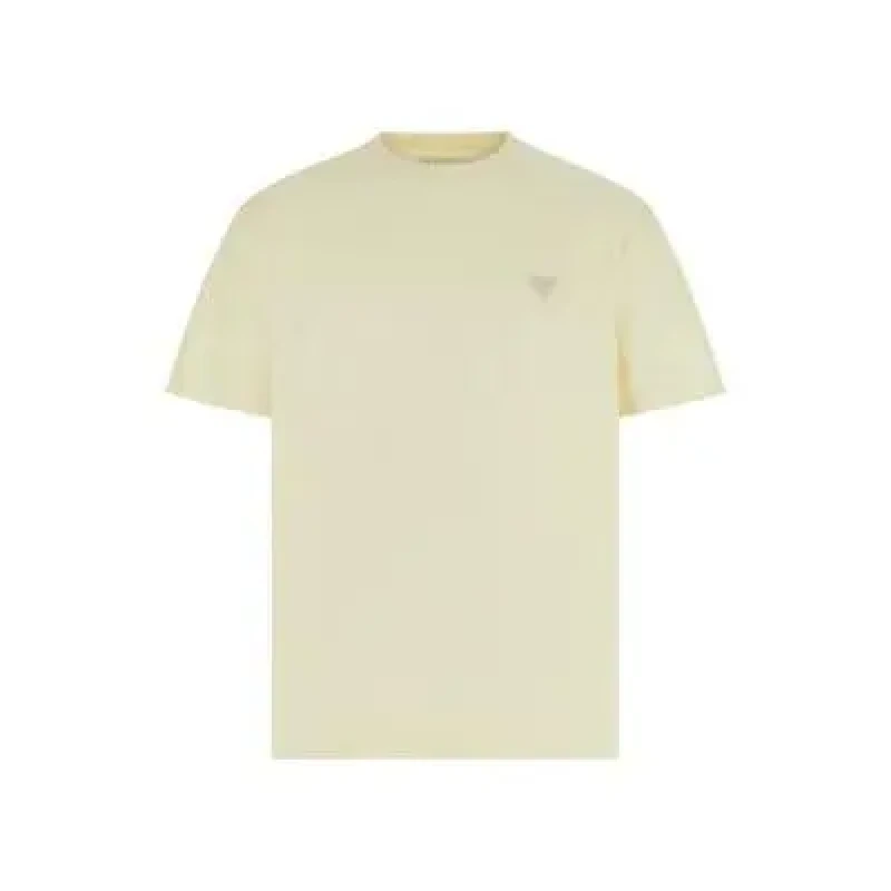 Image of Guess T-Shirt Guess Small Patch Modal Beige Male S