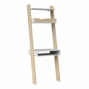 Image of Oslo Leaning Desk, White Light Oak