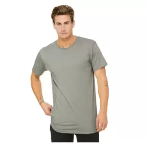 image of Bella + Canvas Mens Long Body Urban Tee (M) (Heather Stone)