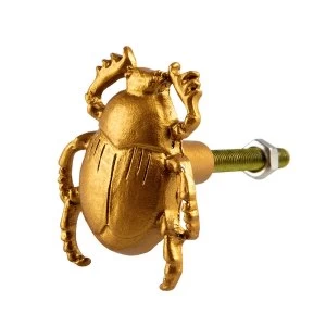Image of Sass & Belle Gold Scarab Beetle Drawer Knob