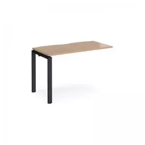 Image of Adapt add on unit single 1200mm x 600mm - Black frame and beech top
