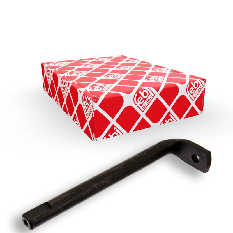 Image of FEBI BILSTEIN 43680 Tensioner Lever, v-ribbed belt Metal Tensioner Lever,v-ribbed belt (540)