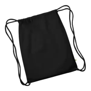 Image of Westford Mill Earthware Organic Gymsac (13 Litres) (Pack of 2) (One Size) (Black)