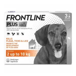 Image of Frontline Plus Spot on Flea Treatment Small Dog - 6 pipettes