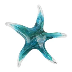 Image of Objets d'Art Glass Figurine - Green Starfish