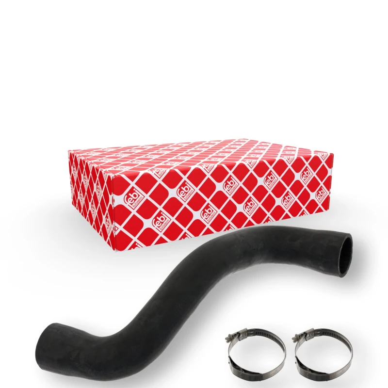 Image of FEBI BILSTEIN 101244 Radiator Hose OE Turbo NEW, EPDM (ethylene propylene diene Monomer (M-class) rubber), with clamps EPDM (ethylene propylene diene