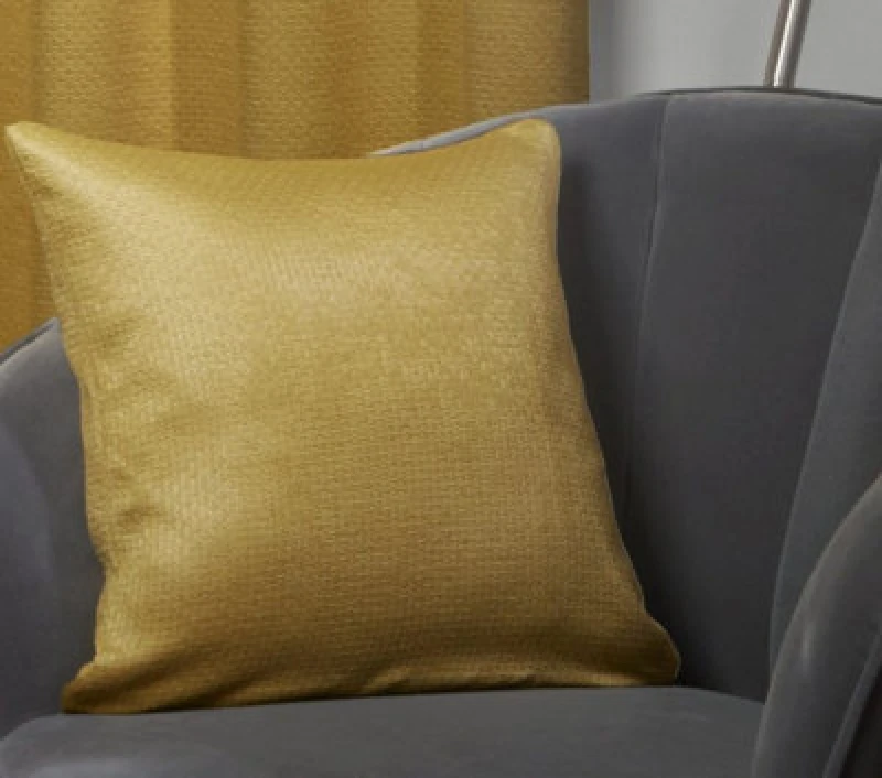 Image of New Edge Blinds Metro Collection Cushion Cover in Yellow Size: 43cm x 43cm Yellow Unisex 43cm x 43 cm