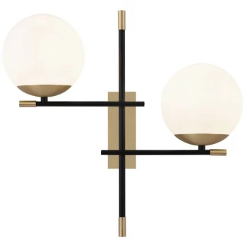 image of Maytoni Lighting - Nostalgia Wall Lamp Matt Gold , 2 Light, E14